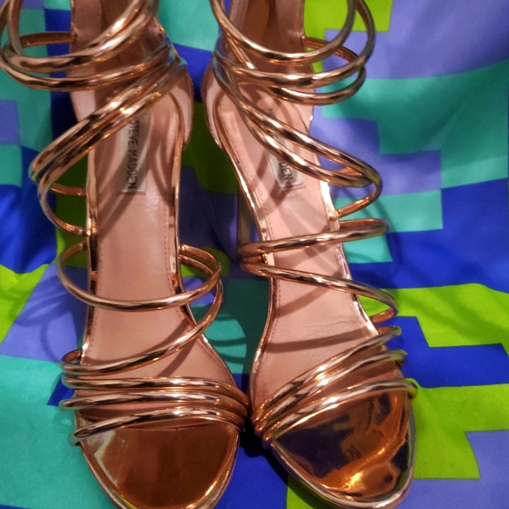 Steve Madden Santi Rose Gold Sandals